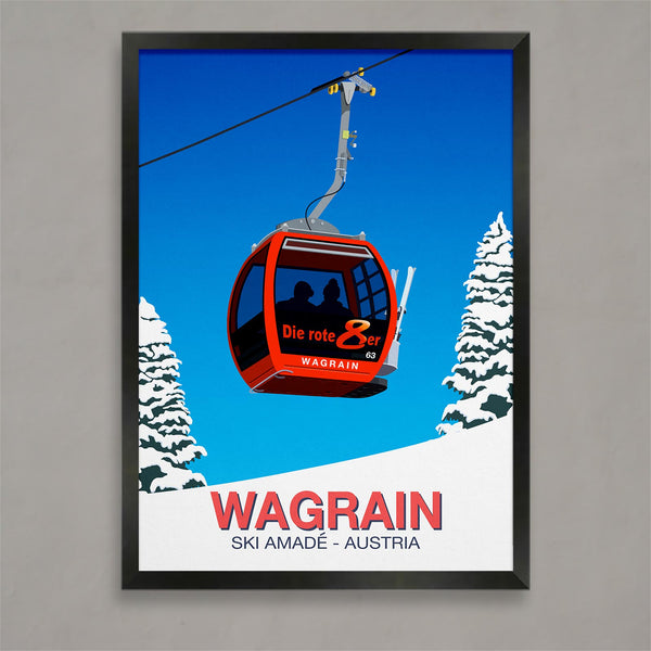 Wagrain ski poster