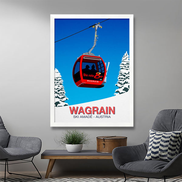 Wagrain ski poster