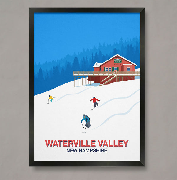 Affiche de ski de la vallée de Waterville