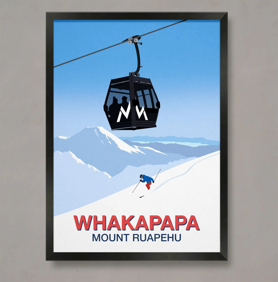 Whakapapa ski poster Ski Poster & Art Prints Shop Online Steve