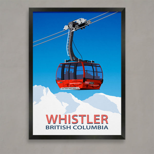 Whistler ski resort poster