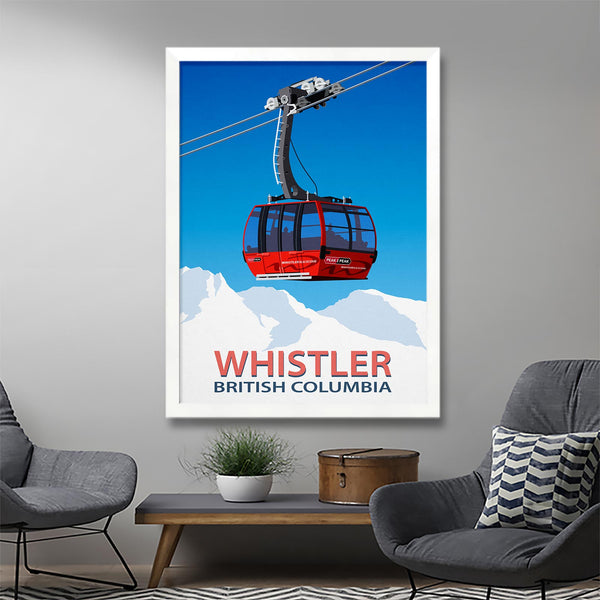 Whistler ski resort poster