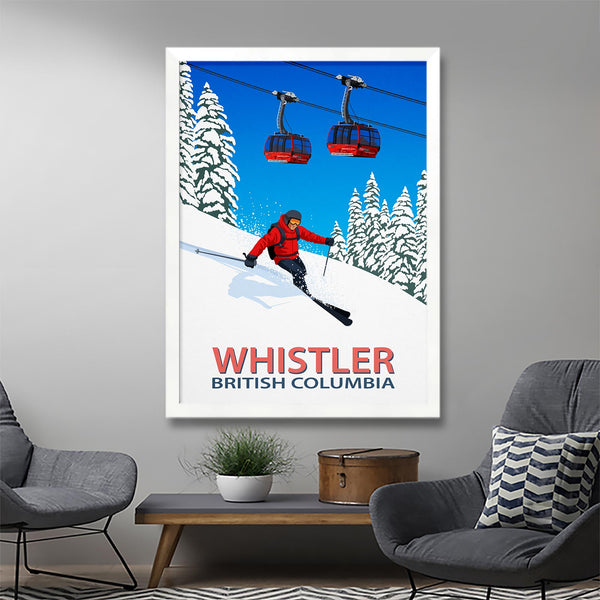 Affiche du skieur de Whistler