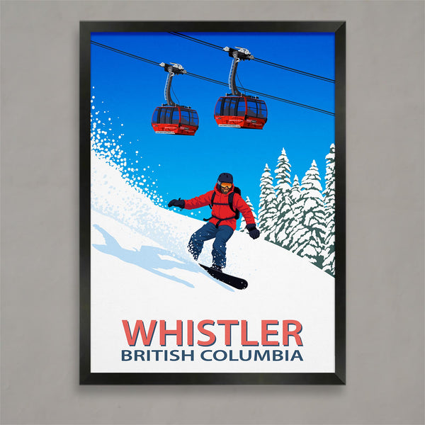 Whistler snowboard poster