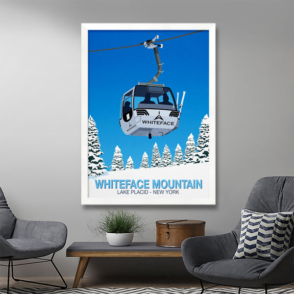 Whiteface Mountain ski poster