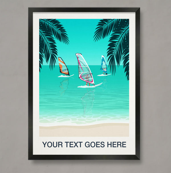 Personalised Windsurfing Print