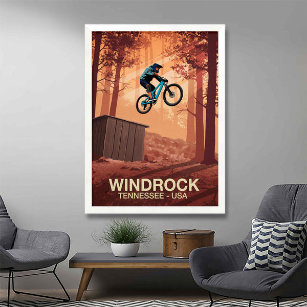 Vélo de montagne Windrock Poster