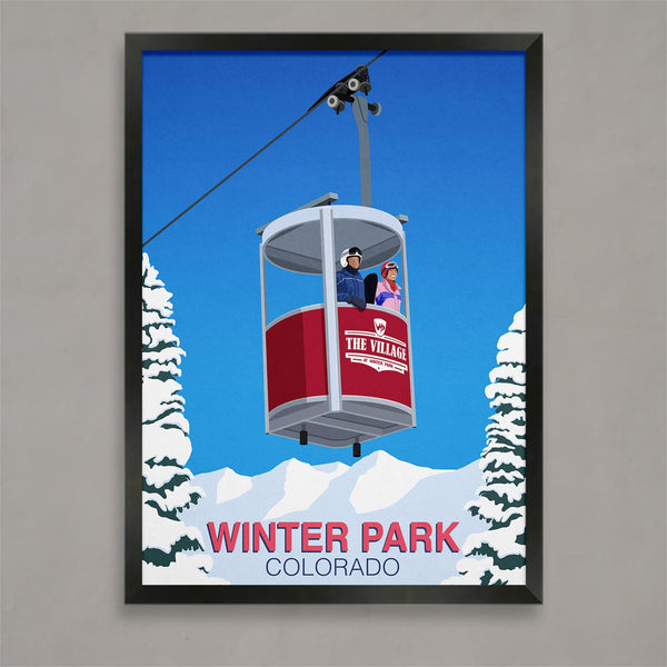 Winter Park ski poster