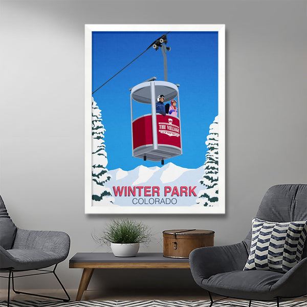 Winter Park ski poster