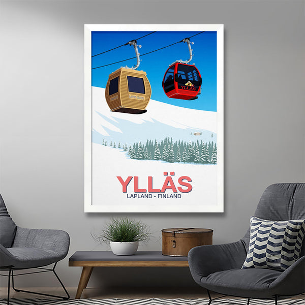 Yllas ski resort poster