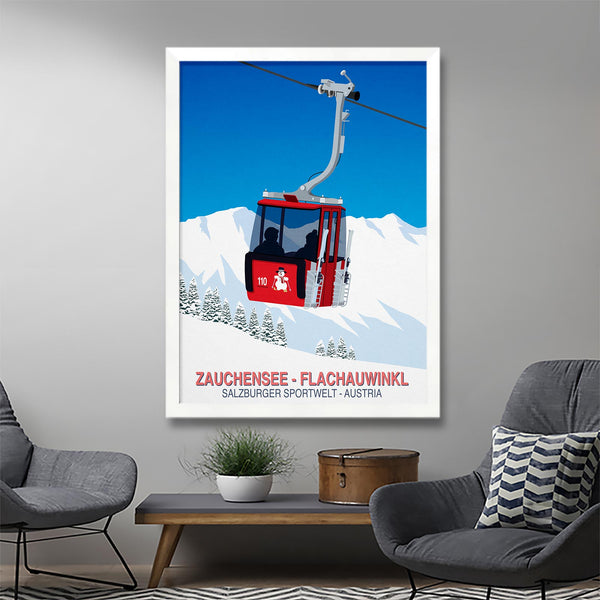 Zauchensee - Flachauwinkl ski poster