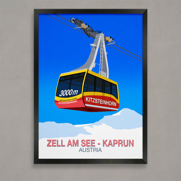 Zell am See - Kaprun ski poster