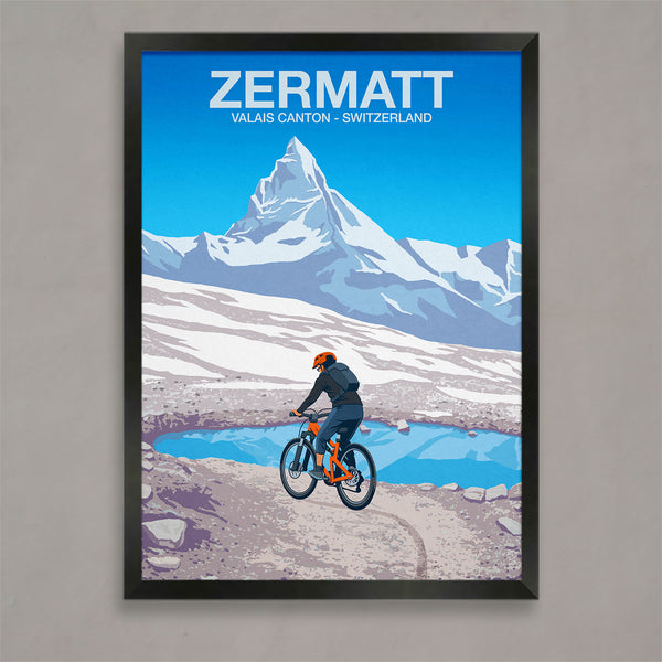 Affiche du circuit VTT de Zermatt