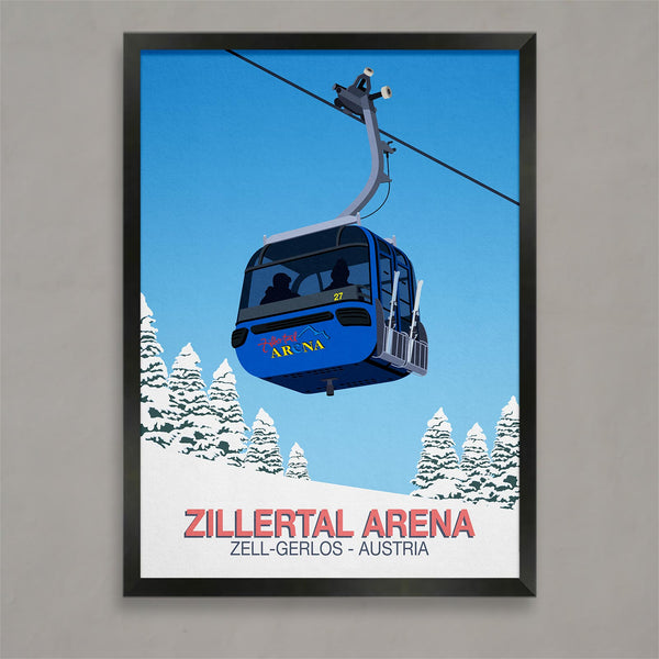 Zillertal Arena ski poster