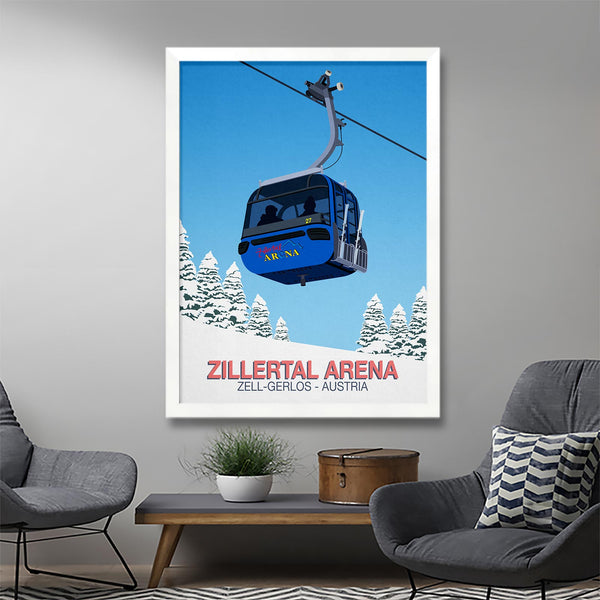 Affiche de ski Zillertal Arena