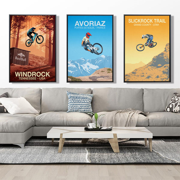 Ensemble de 3 impressions de vélo de montagne, choisissez-en 3 dans la section des affiches de vélo de montagne